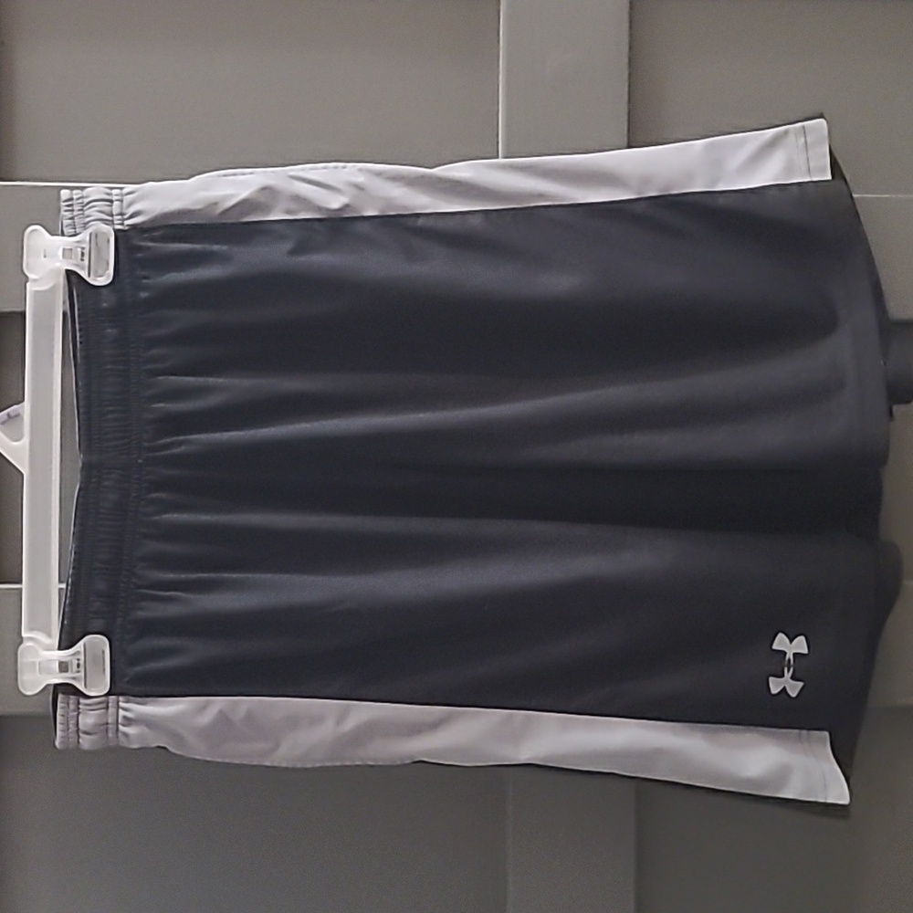 Under Armour Gray and White Athletic Shorts